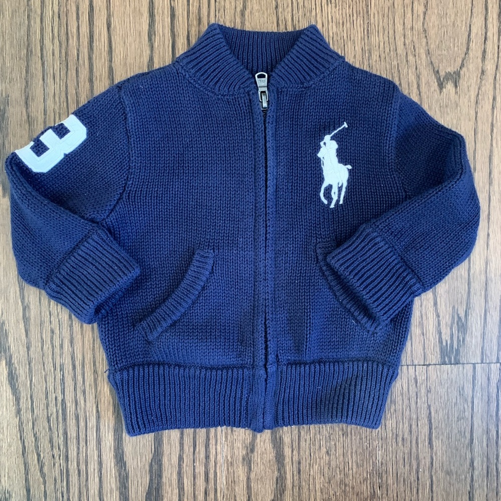 Ralph Lauren infant full zip sweater
